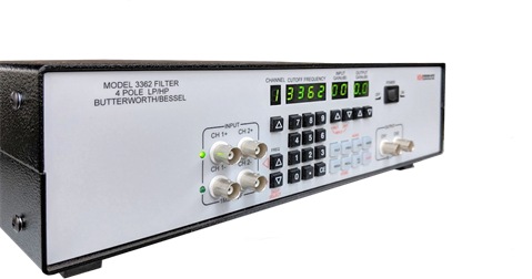 Model 3362 is a Dual Channel 4-Pole Filter (signal conditioner)